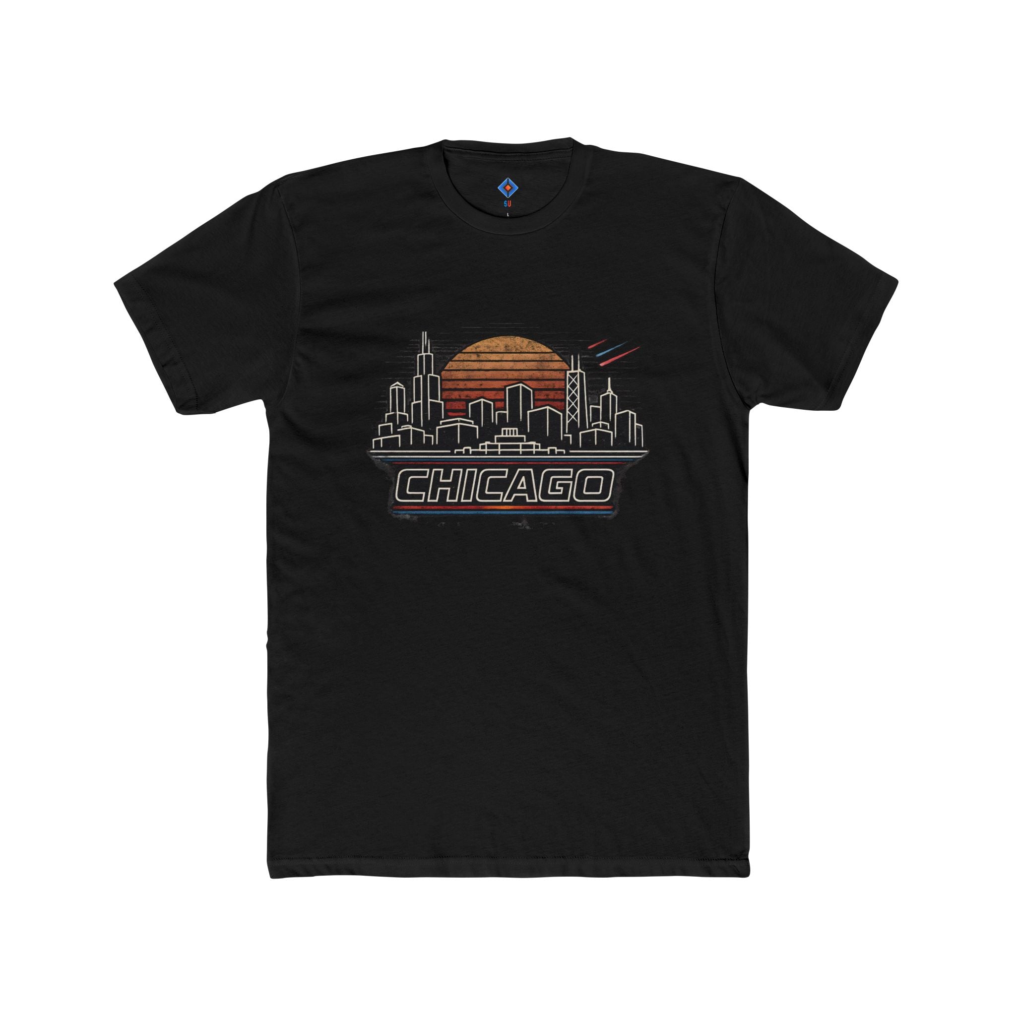Chicago 80's skyline tee