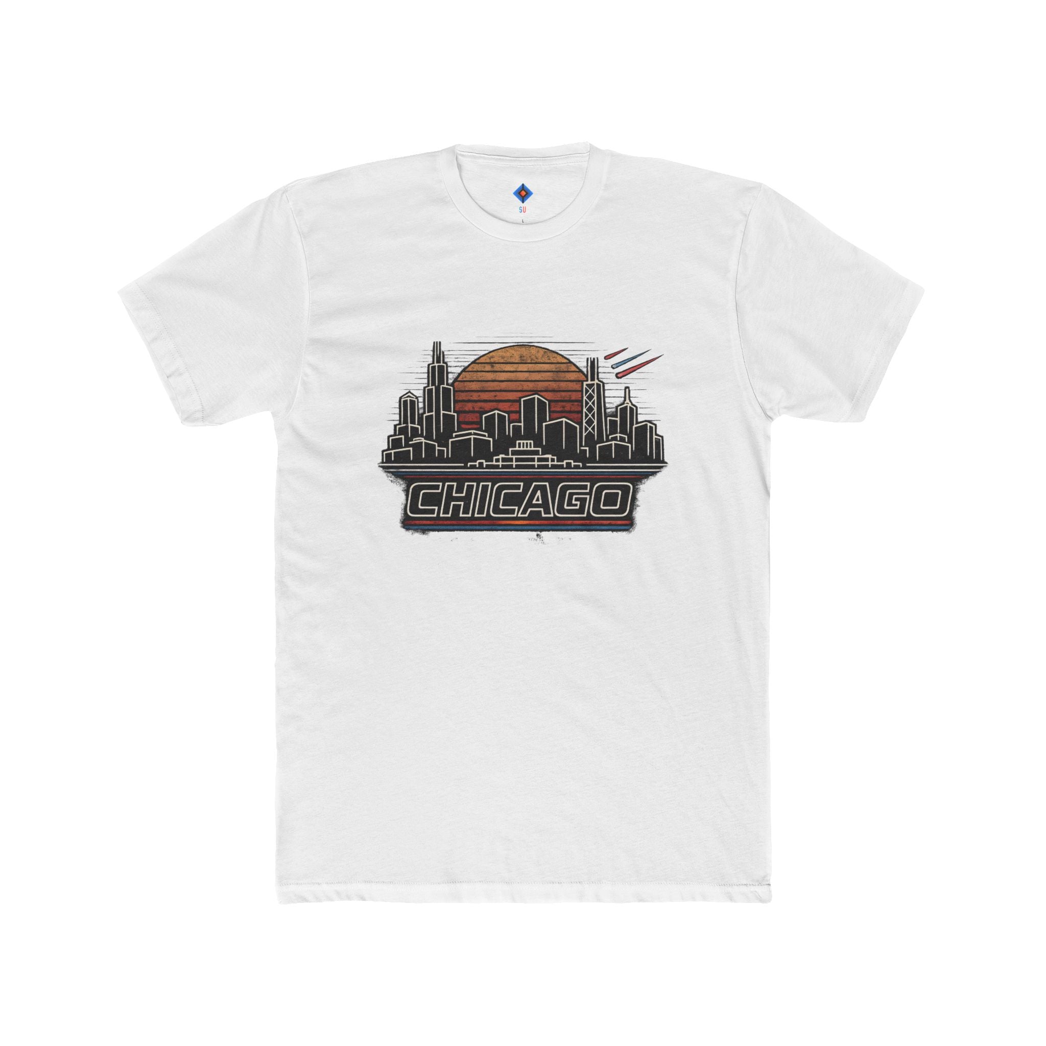 Chicago 80's skyline tee