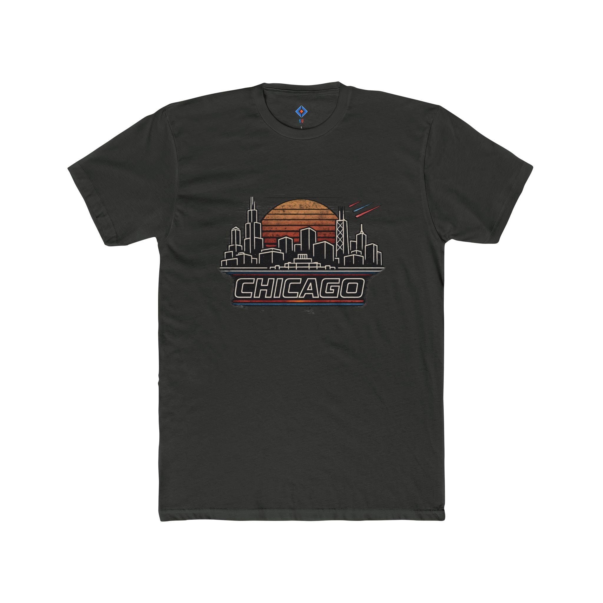 Chicago 80's skyline tee
